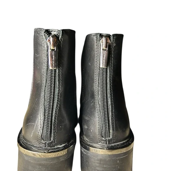 Vince Camuto Black Leather Ankle Booties - Picture 2 of 4